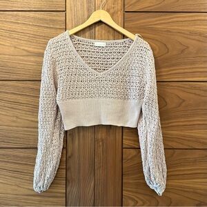 Altard' State Cropped Knit Sweater - Sz M